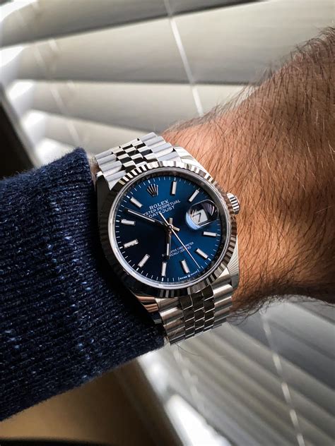 rolex datejust 36mm jubilee blue dial